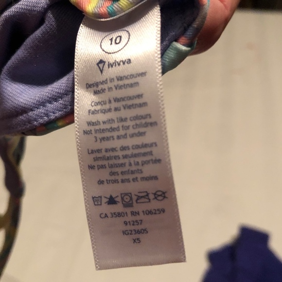 ivivva size 10 youth athletic bra by lulu lemon- original labels - Picture 6 of 6